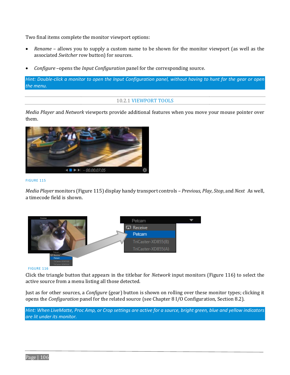 1 viewport tools | NewTek TriCaster Advanced Edition User Guide User Manual | Page 118 / 342