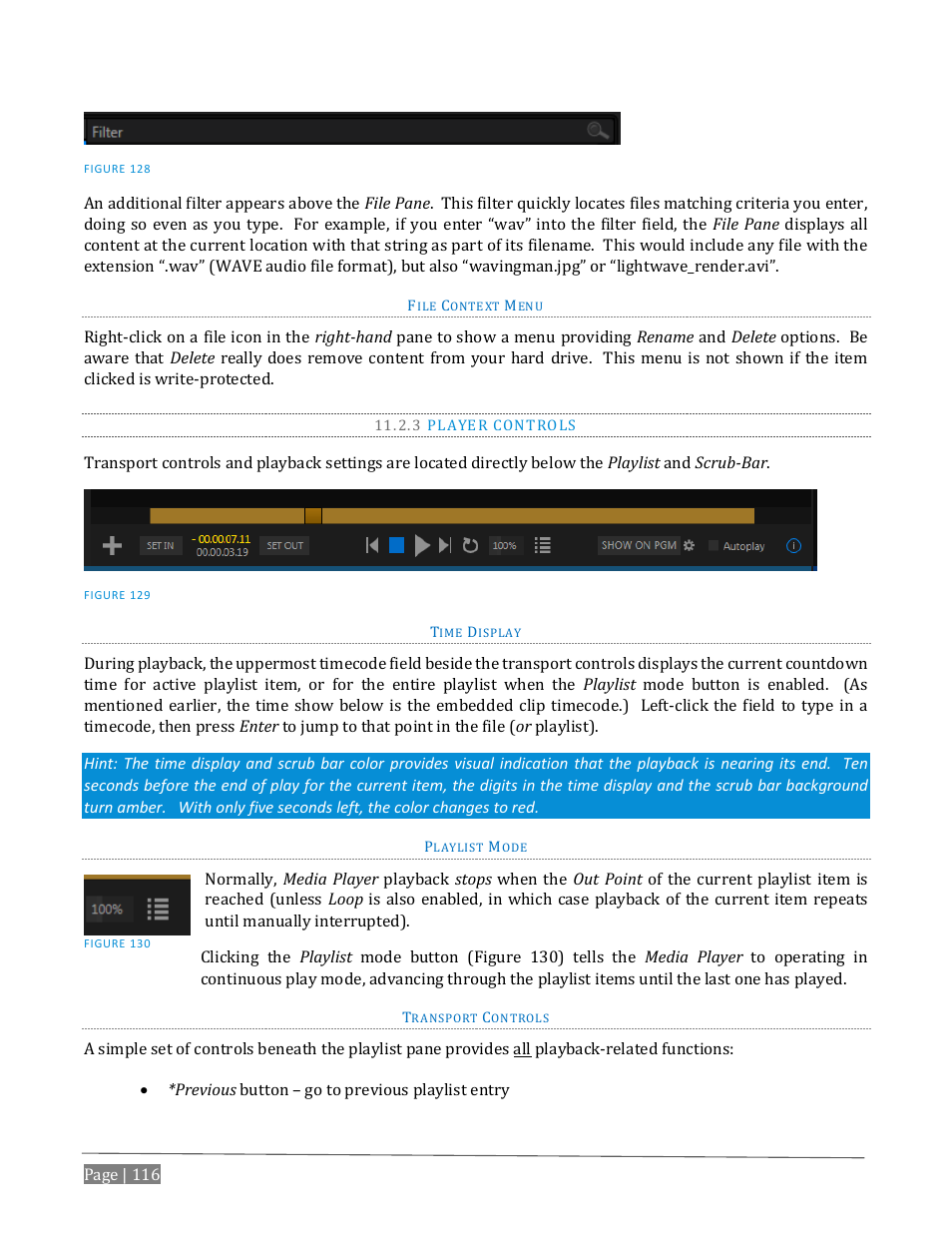 3 player controls | NewTek TriCaster Advanced Edition User Guide User Manual | Page 128 / 342