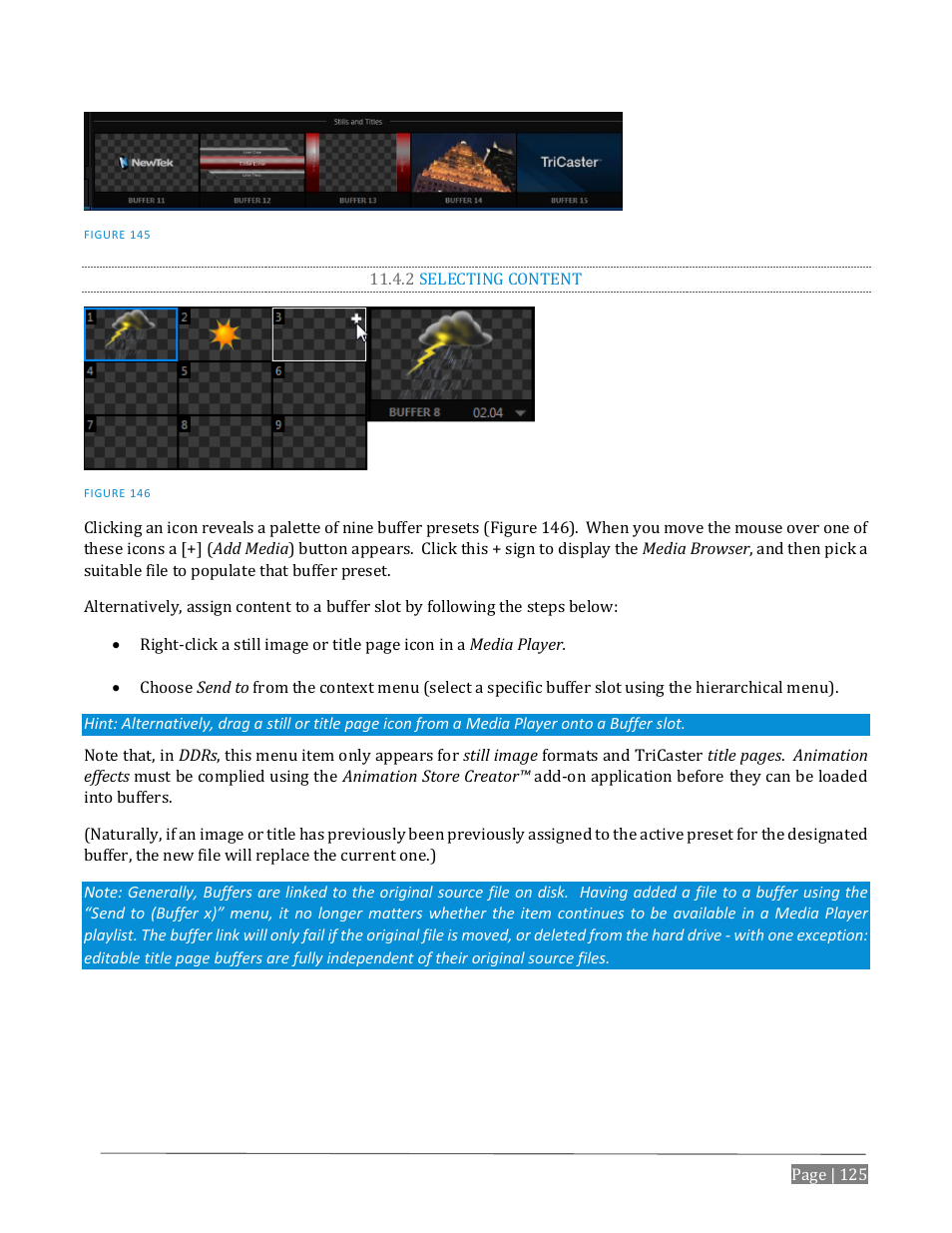 2 selecting content | NewTek TriCaster Advanced Edition User Guide User Manual | Page 137 / 342