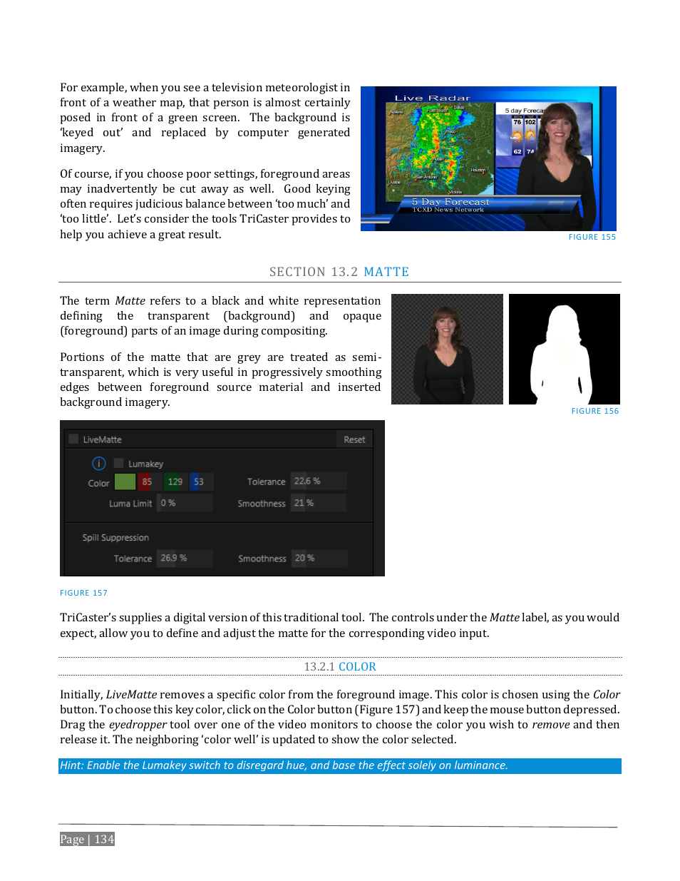 Ection, Atte, 1 color | NewTek TriCaster Advanced Edition User Guide User Manual | Page 146 / 342