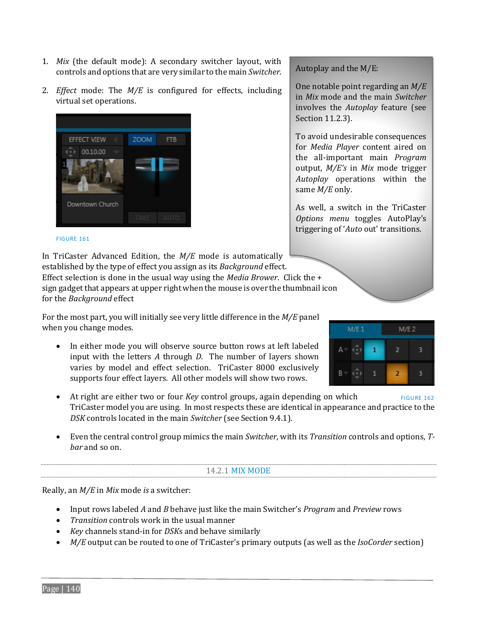1 mix mode | NewTek TriCaster Advanced Edition User Guide User Manual | Page 152 / 342