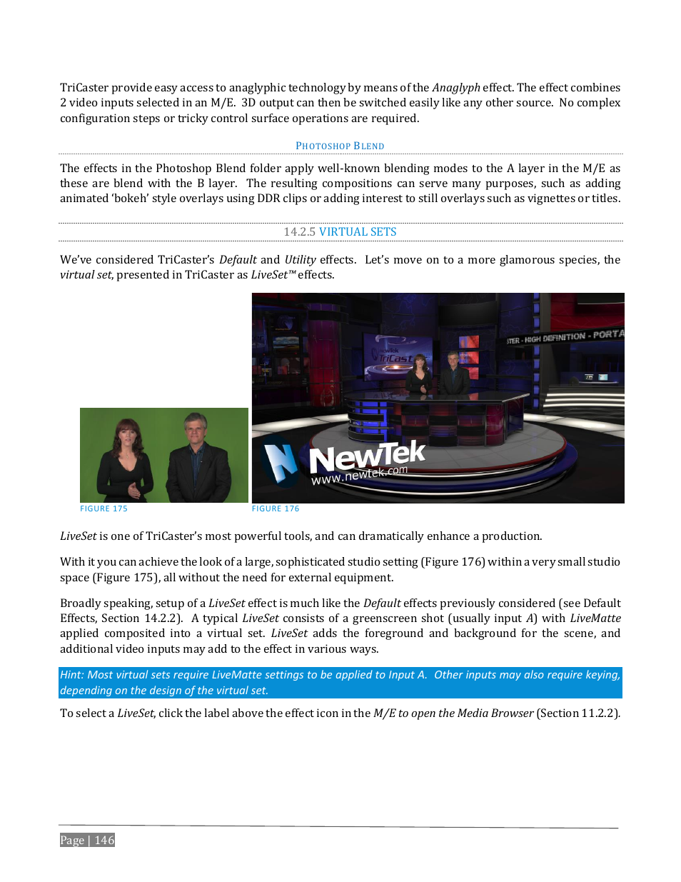 5 virtual sets | NewTek TriCaster Advanced Edition User Guide User Manual | Page 158 / 342