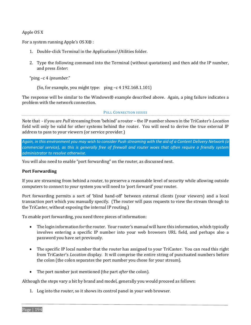 NewTek TriCaster Advanced Edition User Guide User Manual | Page 206 / 342