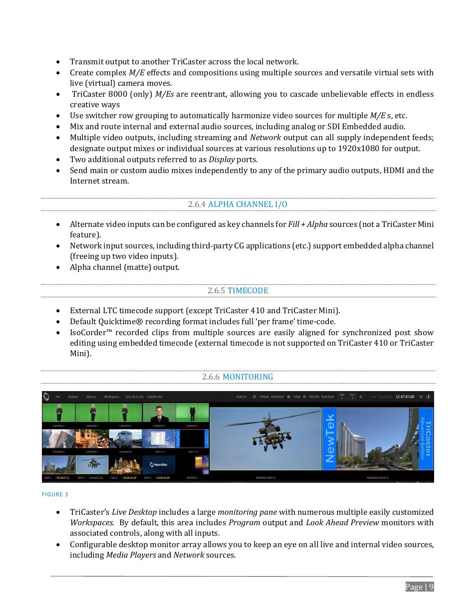 4 alpha channel i/o, 5 timecode, 6 monitoring | NewTek TriCaster Advanced Edition User Guide User Manual | Page 21 / 342