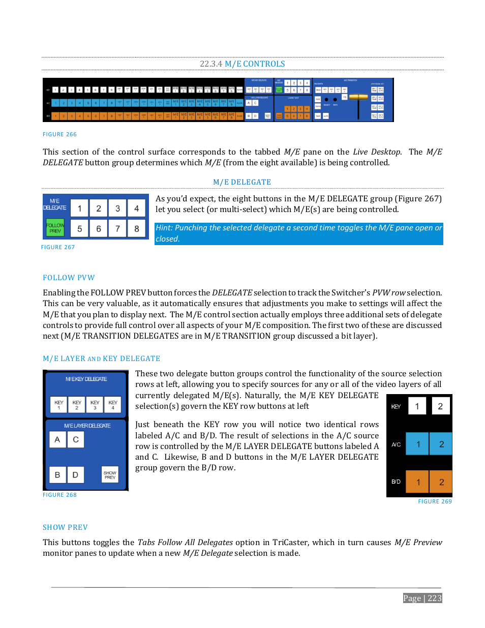 4 m/e controls | NewTek TriCaster Advanced Edition User Guide User Manual | Page 235 / 342