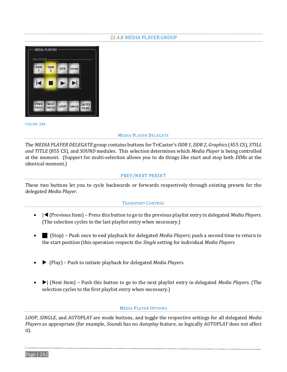 8 media player group | NewTek TriCaster Advanced Edition User Guide User Manual | Page 254 / 342