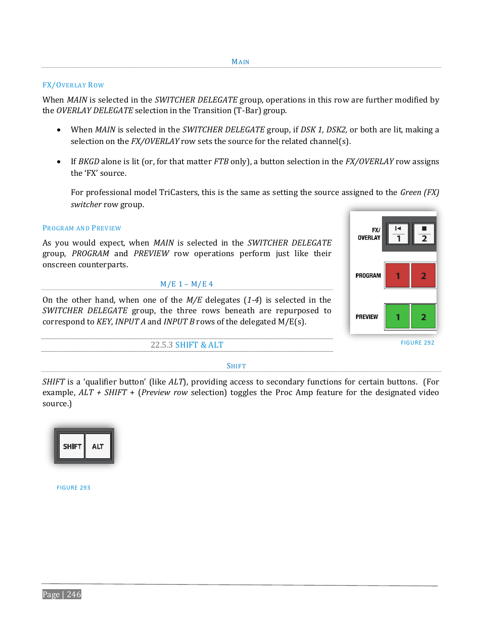 3 shift & alt | NewTek TriCaster Advanced Edition User Guide User Manual | Page 258 / 342