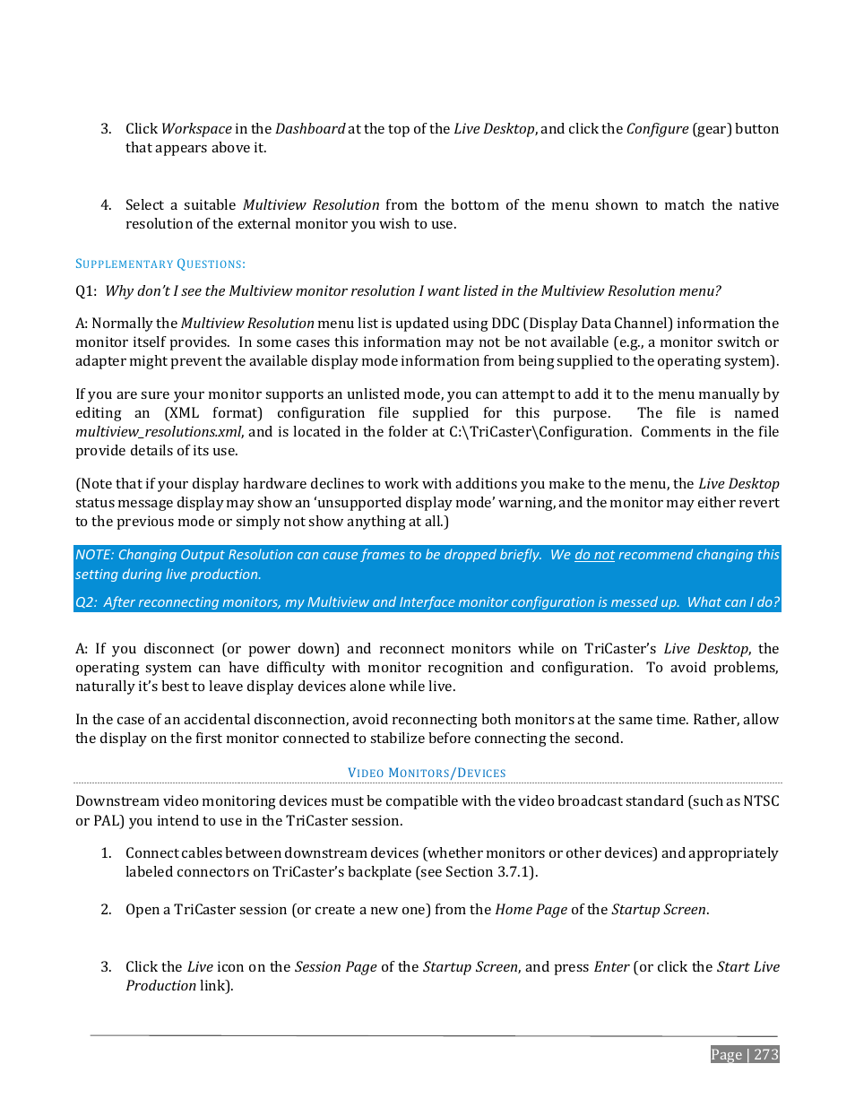 NewTek TriCaster Advanced Edition User Guide User Manual | Page 285 / 342