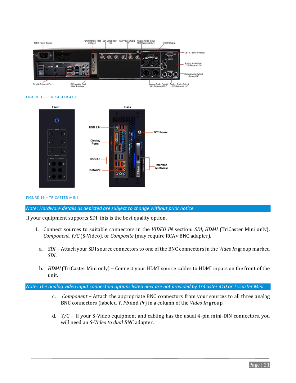 NewTek TriCaster Advanced Edition User Guide User Manual | Page 33 / 342