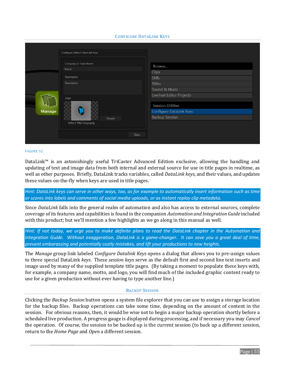 NewTek TriCaster Advanced Edition User Guide User Manual | Page 67 / 342