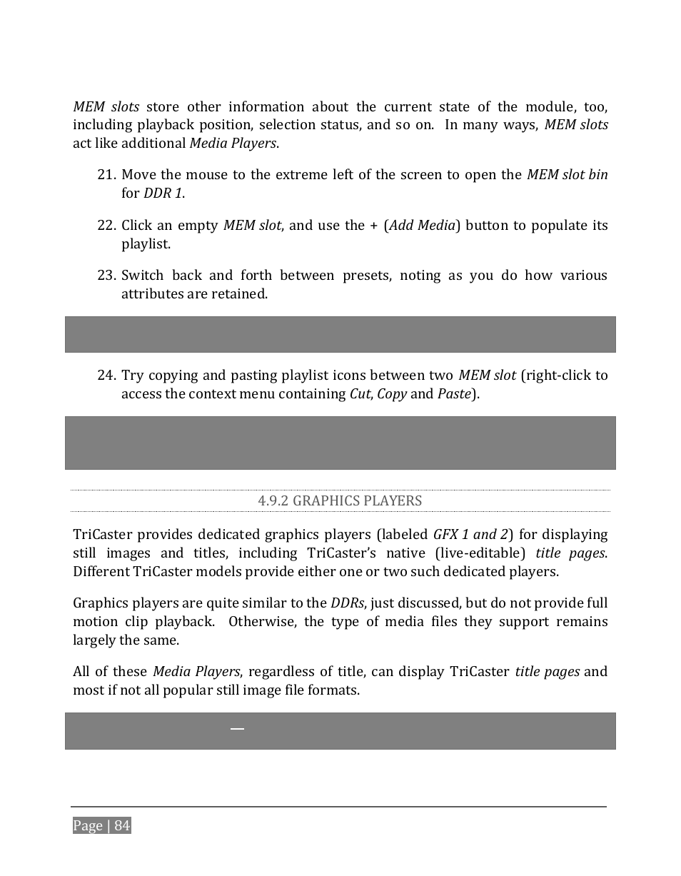 2 graphics players | NewTek TriCaster 8000 User Manual | Page 100 / 529