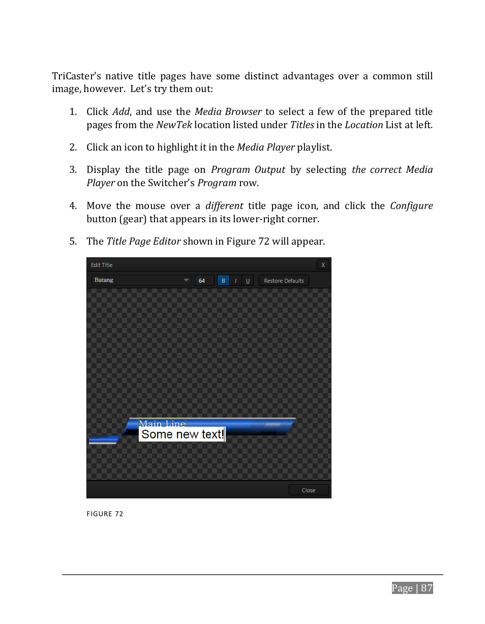 NewTek TriCaster 8000 User Manual | Page 103 / 529