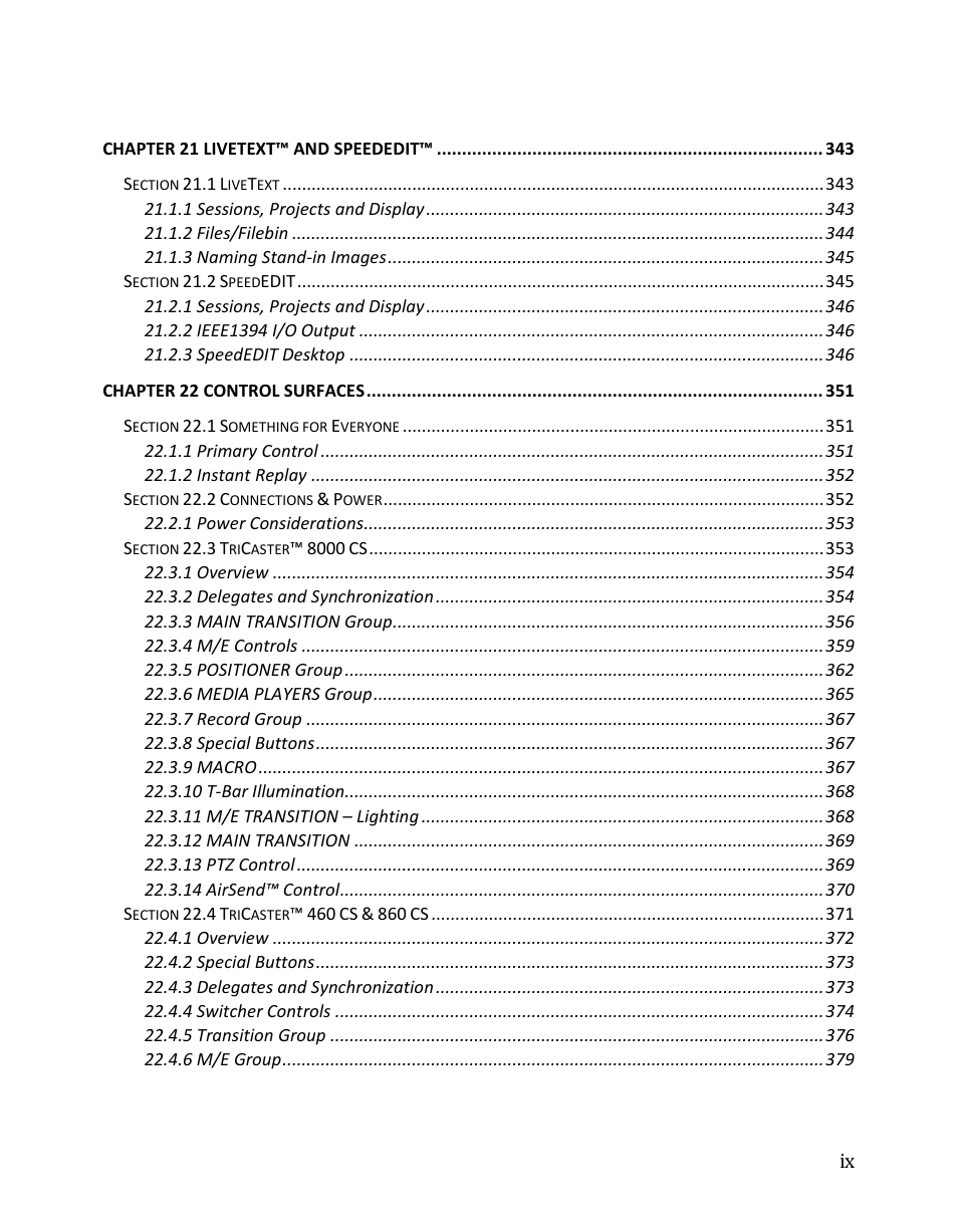 NewTek TriCaster 8000 User Manual | Page 11 / 529