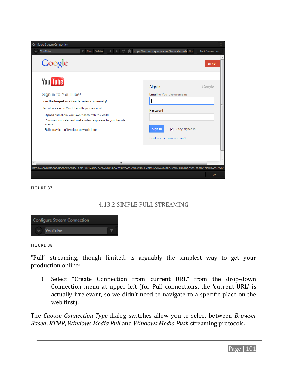 2 simple pull streaming | NewTek TriCaster 8000 User Manual | Page 117 / 529