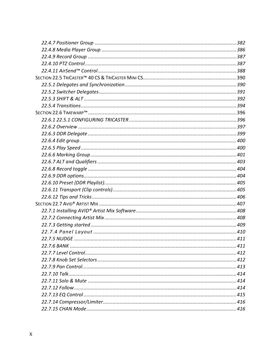 NewTek TriCaster 8000 User Manual | Page 12 / 529