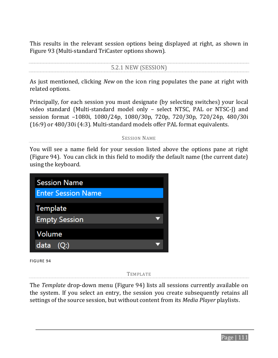 1 new (session) | NewTek TriCaster 8000 User Manual | Page 127 / 529