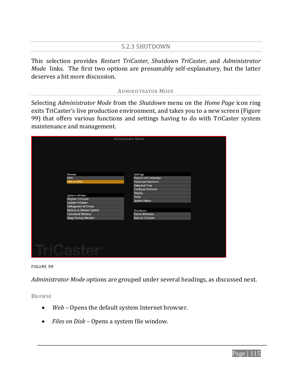 3 shutdown | NewTek TriCaster 8000 User Manual | Page 131 / 529