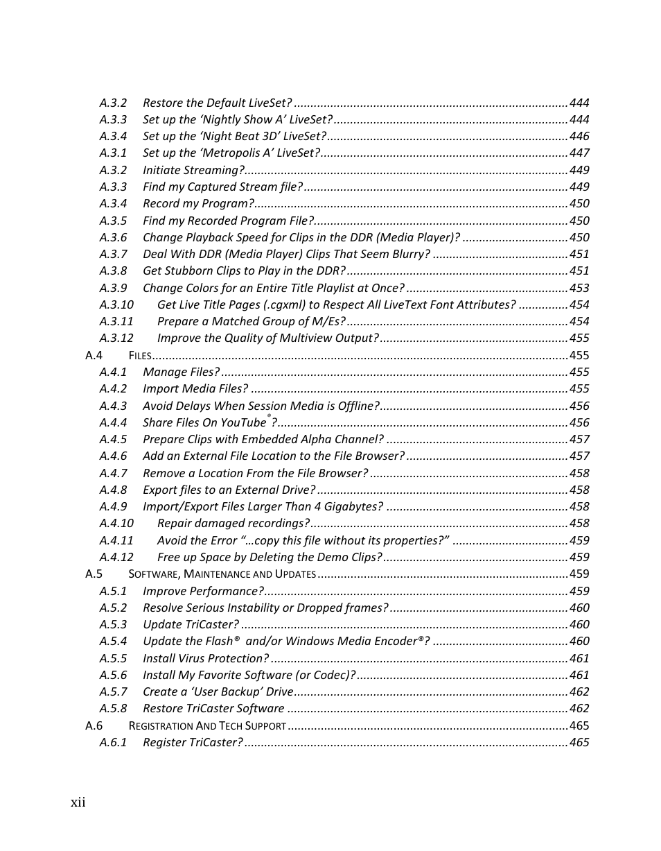 NewTek TriCaster 8000 User Manual | Page 14 / 529