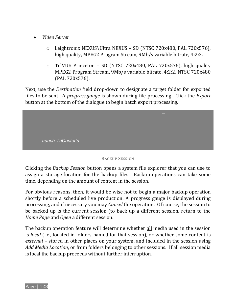 NewTek TriCaster 8000 User Manual | Page 144 / 529