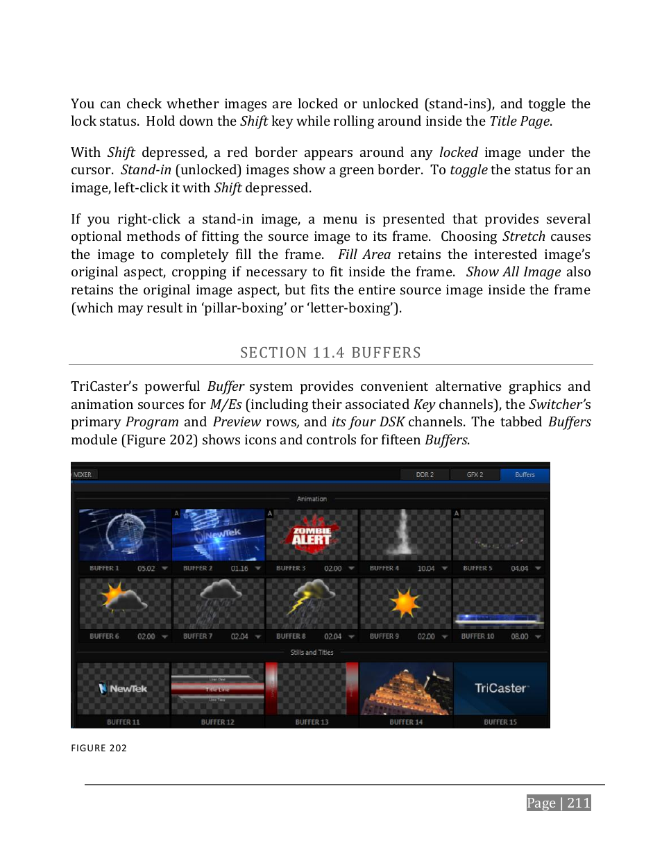 Ection, Uffers, D section 11.4 | NewTek TriCaster 8000 User Manual | Page 227 / 529