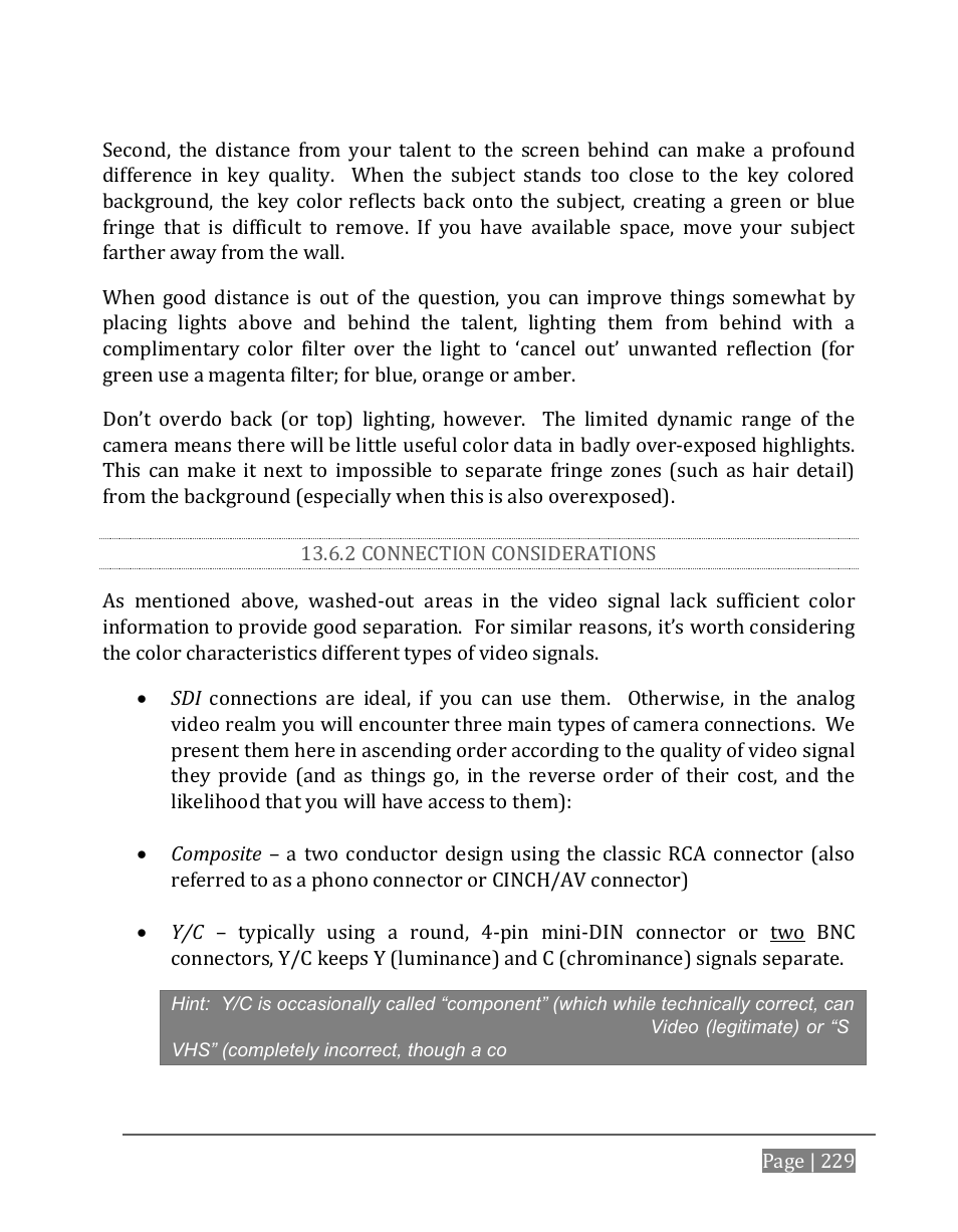 2 connection considerations | NewTek TriCaster 8000 User Manual | Page 245 / 529