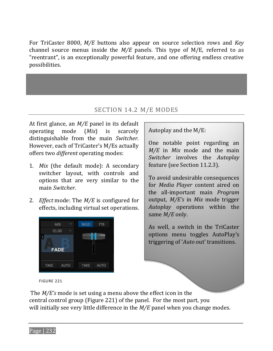 Ection, Odes, Section 14.2 | NewTek TriCaster 8000 User Manual | Page 248 / 529