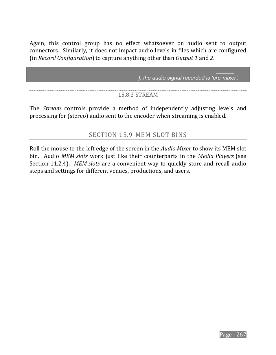 3 stream, Ection | NewTek TriCaster 8000 User Manual | Page 283 / 529