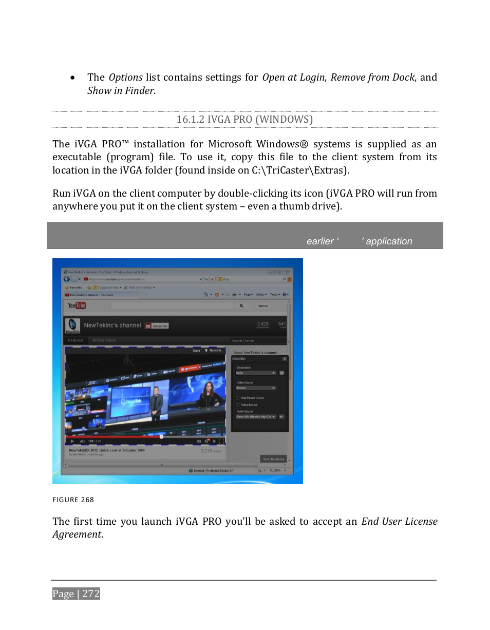 2 ivga pro (windows) | NewTek TriCaster 8000 User Manual | Page 288 / 529
