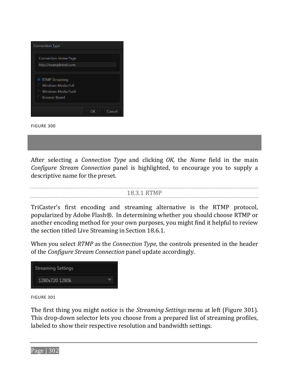 1 rtmp | NewTek TriCaster 8000 User Manual | Page 318 / 529