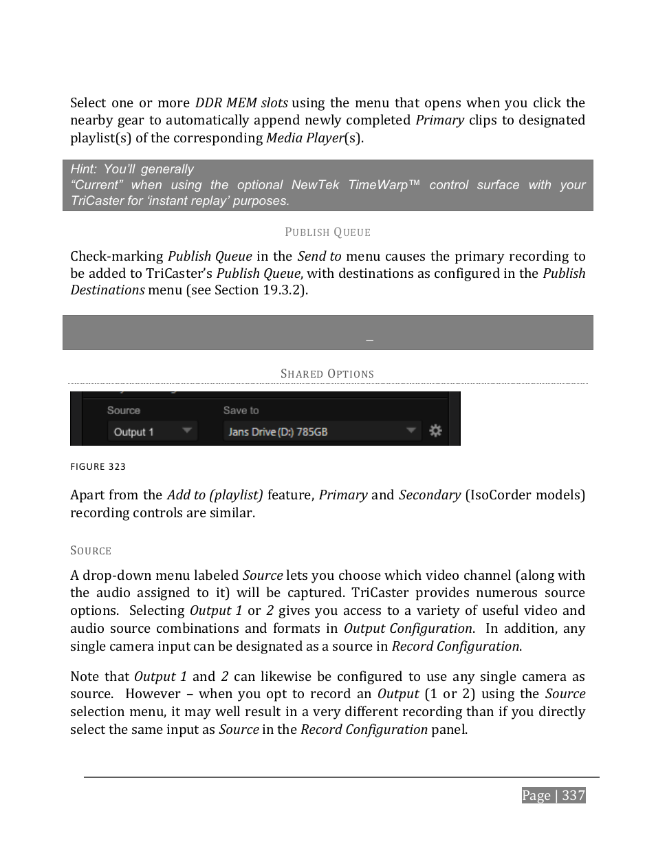 NewTek TriCaster 8000 User Manual | Page 353 / 529