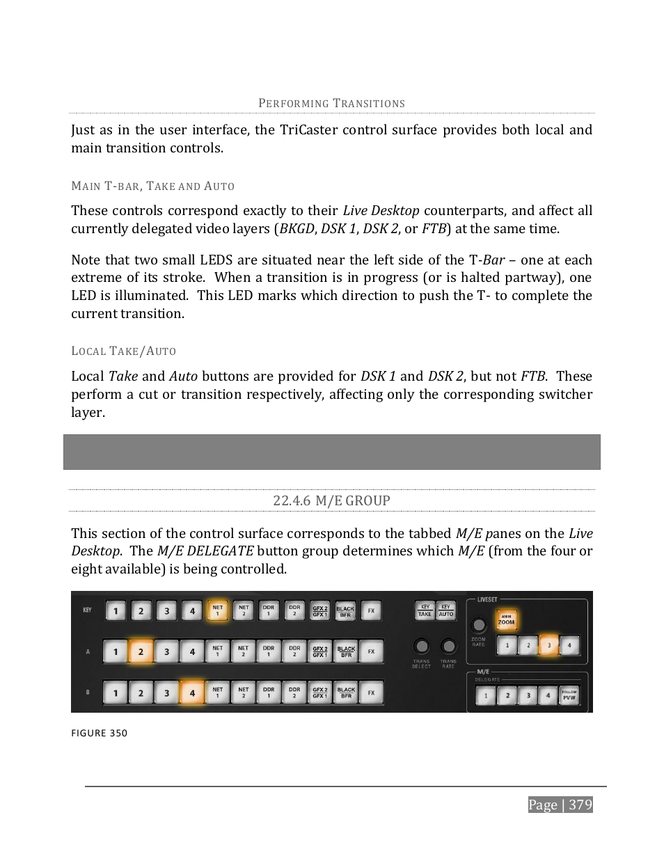 6 m/e group | NewTek TriCaster 8000 User Manual | Page 395 / 529