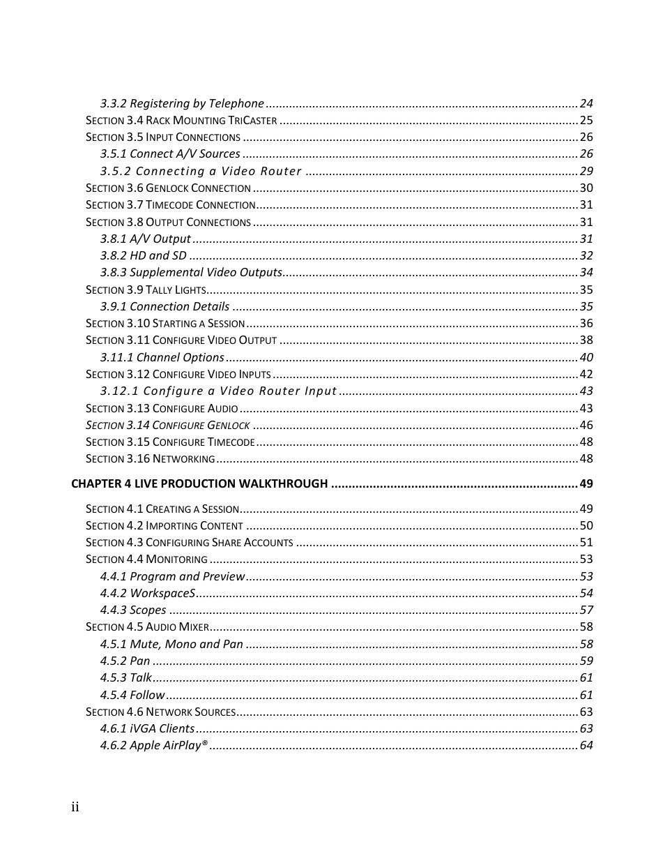 NewTek TriCaster 8000 User Manual | Page 4 / 529