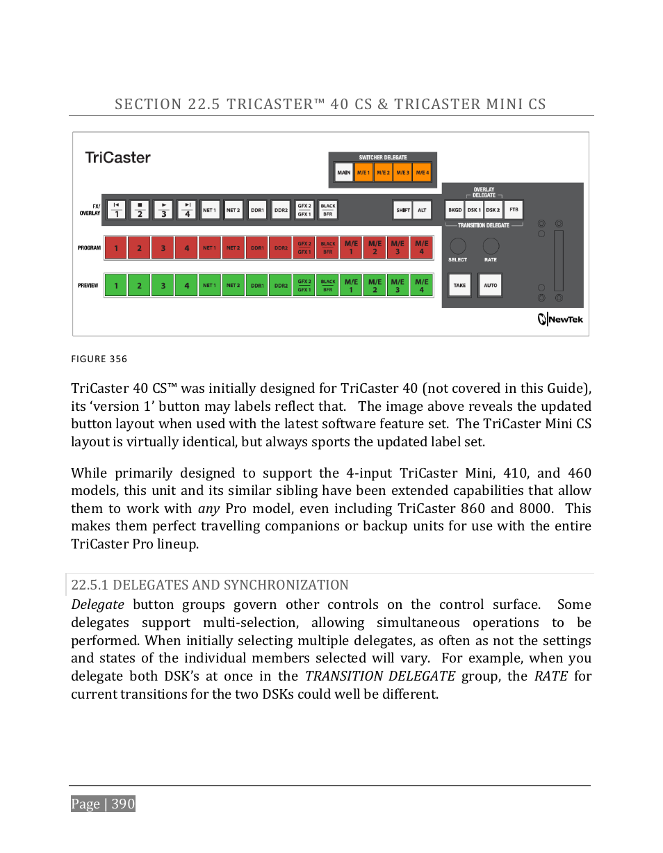 Ection, Aster, 1 delegates and synchronization | NewTek TriCaster 8000 User Manual | Page 406 / 529