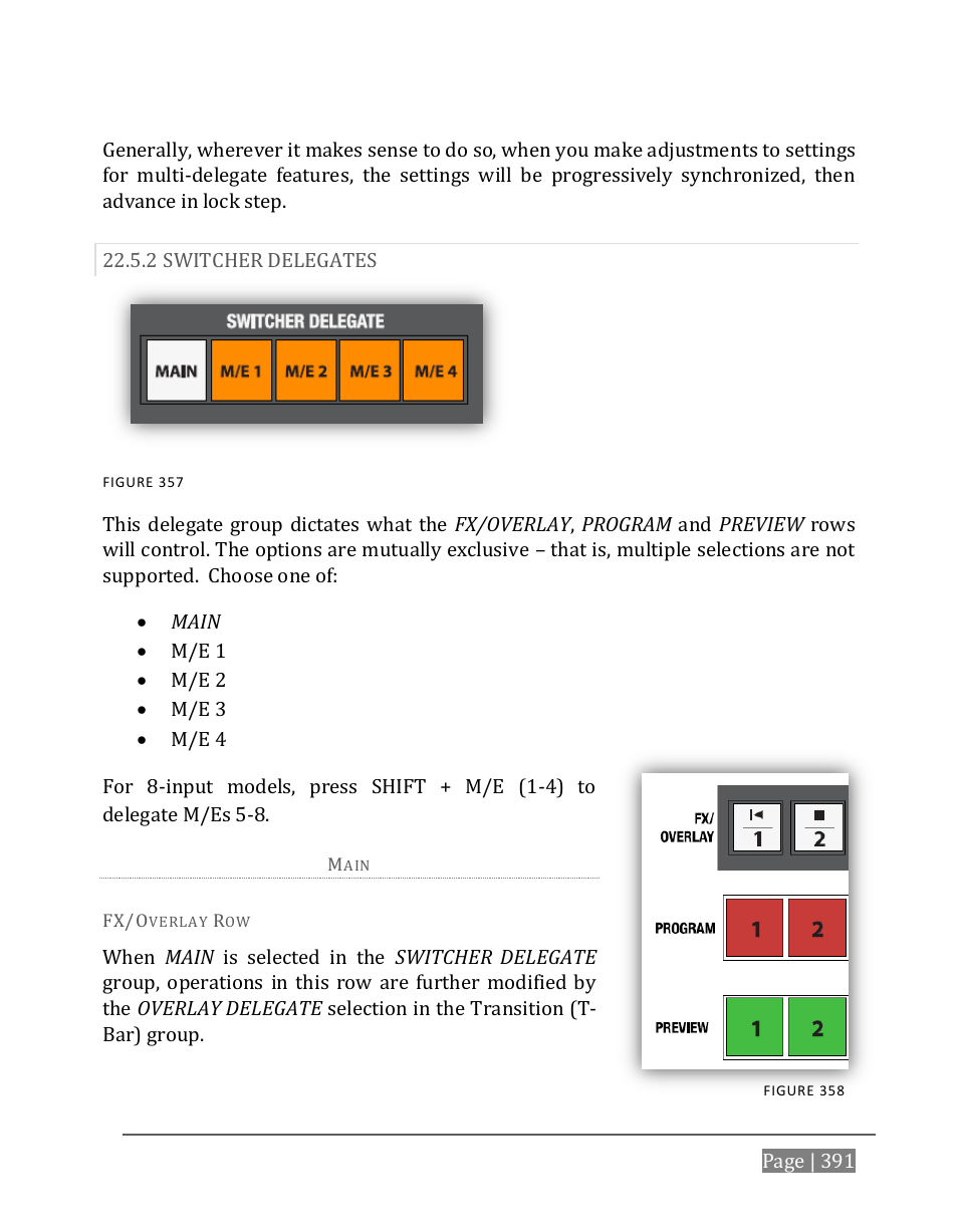 2 switcher delegates | NewTek TriCaster 8000 User Manual | Page 407 / 529