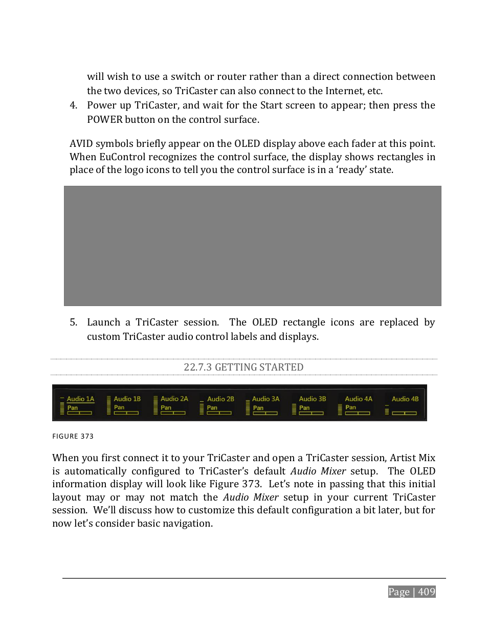 3 getting started | NewTek TriCaster 8000 User Manual | Page 425 / 529