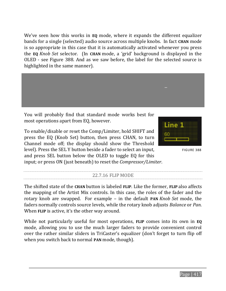 16 flip mode | NewTek TriCaster 8000 User Manual | Page 433 / 529