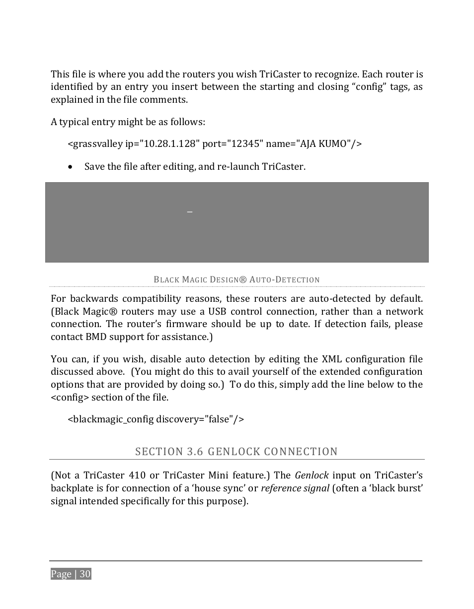 Ection, Enlock, Onnection | NewTek TriCaster 8000 User Manual | Page 46 / 529