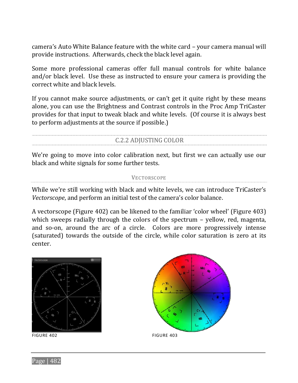 C.2.2, Adjusting color | NewTek TriCaster 8000 User Manual | Page 498 / 529