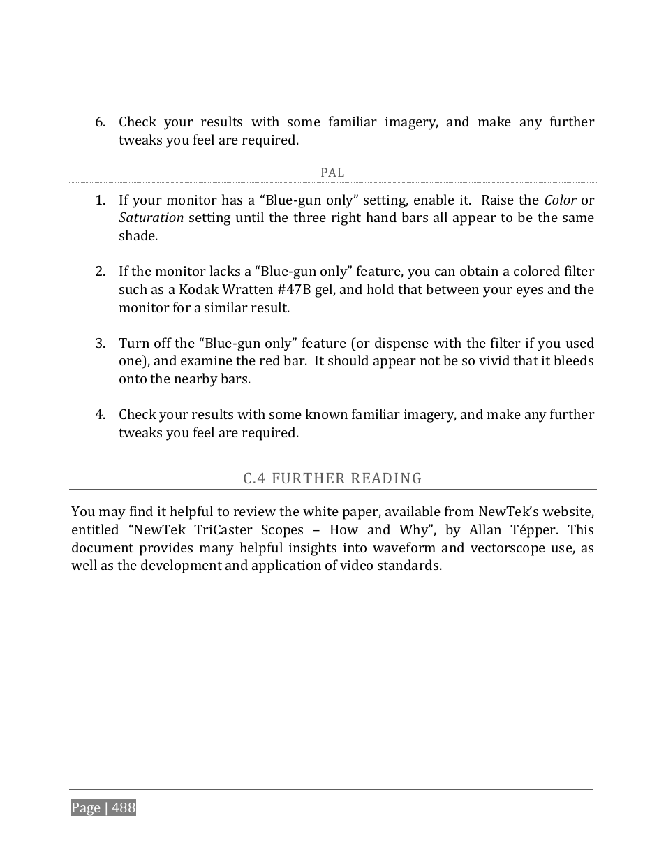 Urther, Eading | NewTek TriCaster 8000 User Manual | Page 504 / 529