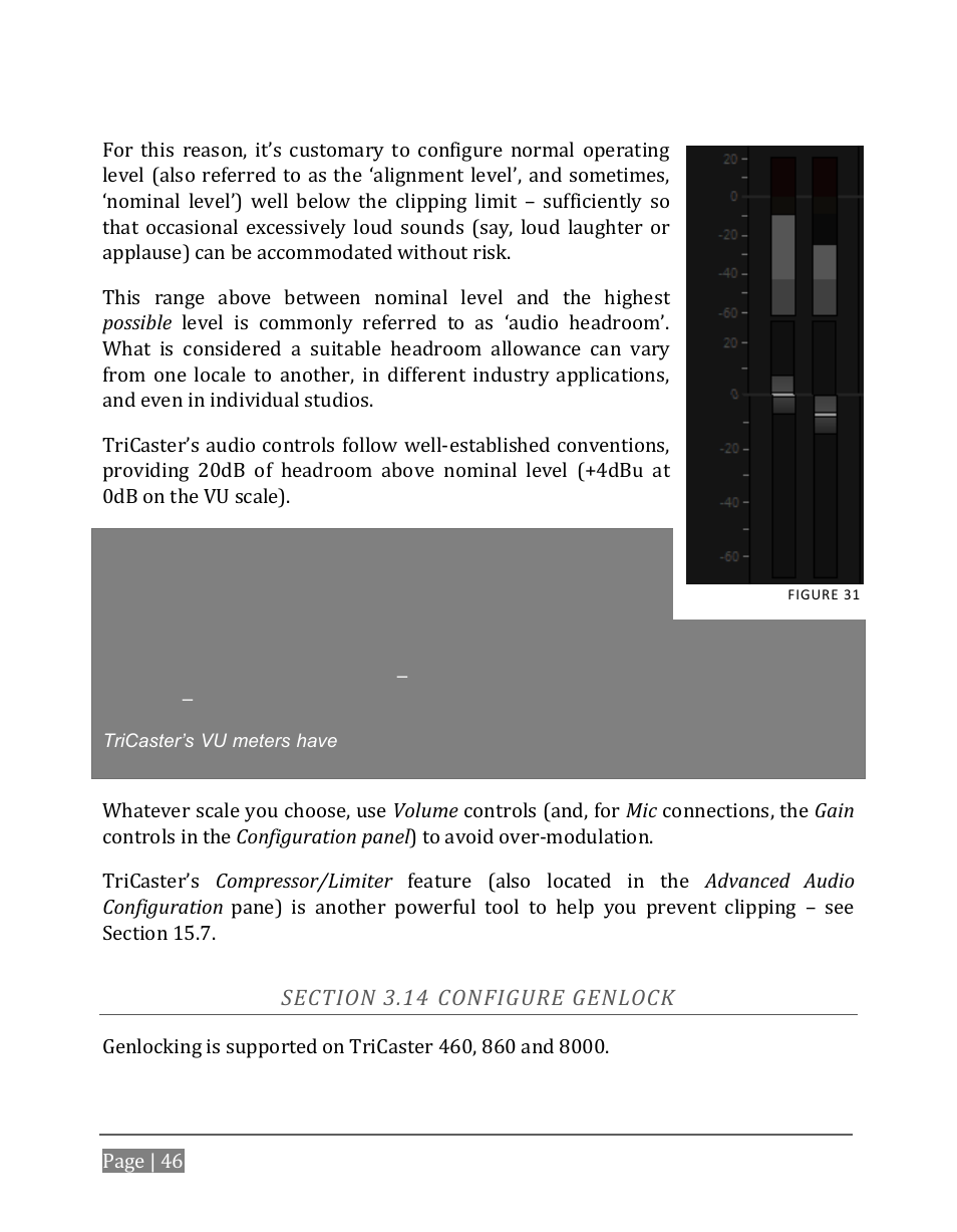 Ection, Onfigure, Enlock | NewTek TriCaster 8000 User Manual | Page 62 / 529