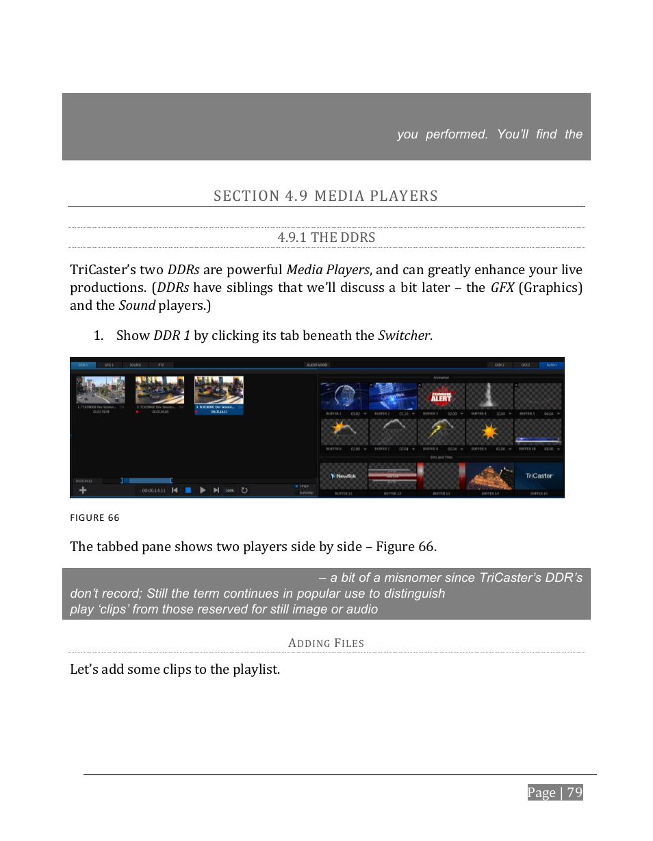 Ection, Edia, Layers | 1 the ddrs | NewTek TriCaster 8000 User Manual | Page 95 / 529