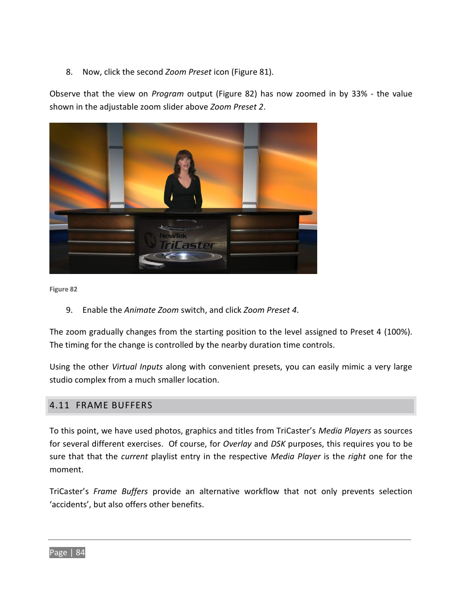 Frame buffers | NewTek TriCaster 855 User Manual | Page 100 / 368