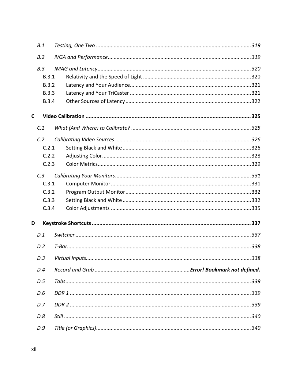 NewTek TriCaster 855 User Manual | Page 14 / 368