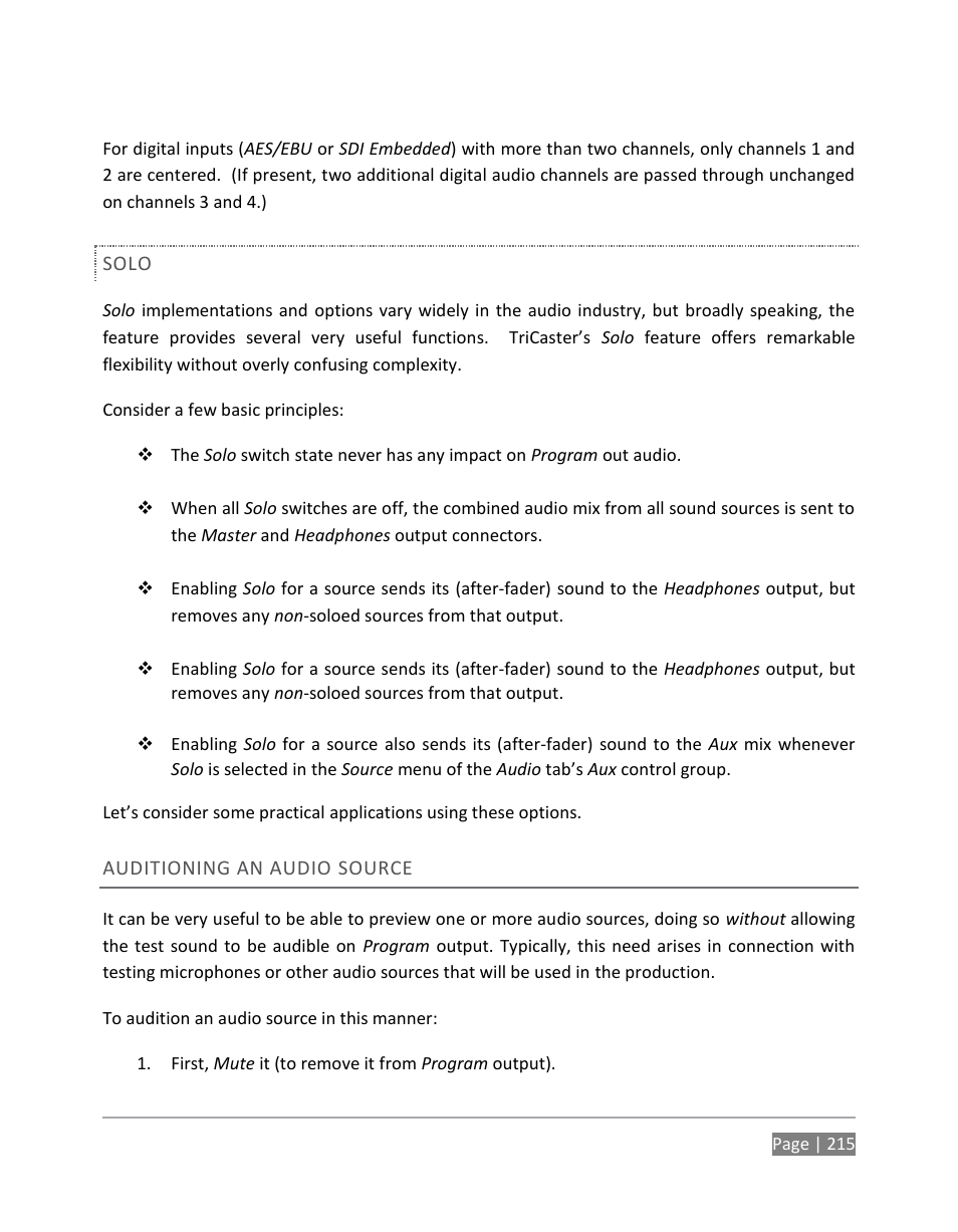 NewTek TriCaster 855 User Manual | Page 231 / 368