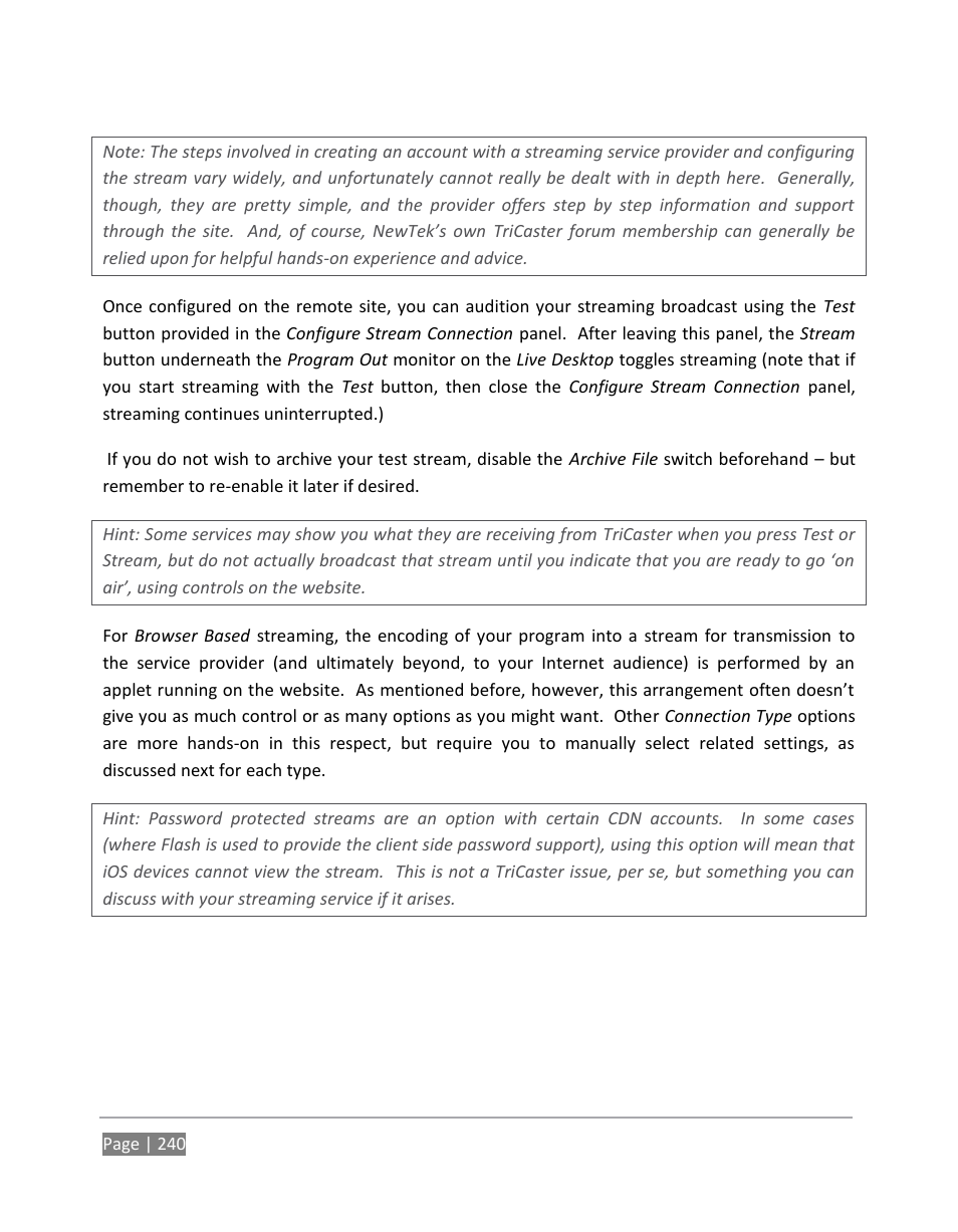 NewTek TriCaster 855 User Manual | Page 256 / 368