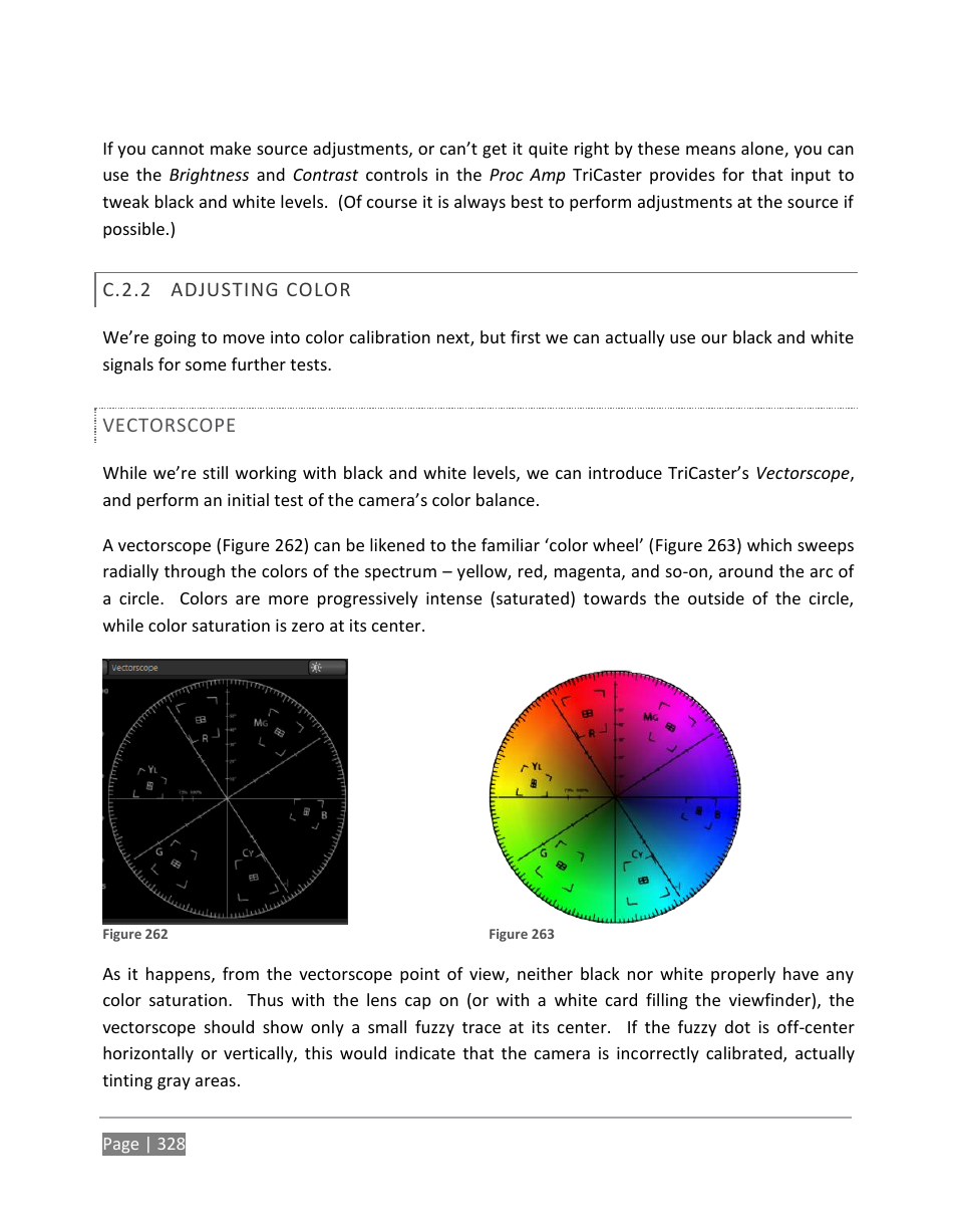 C.2.2, Adjusting color | NewTek TriCaster 855 User Manual | Page 344 / 368