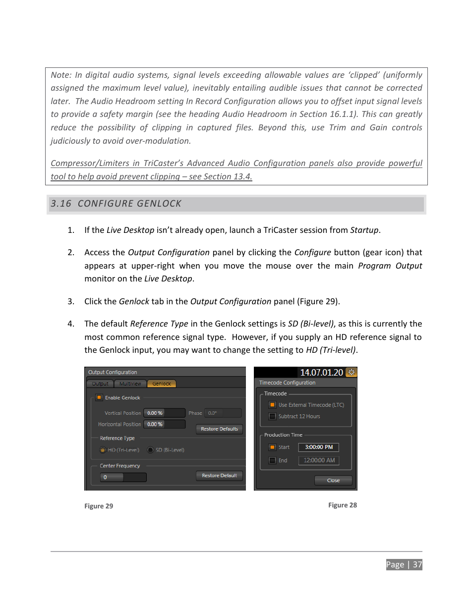 Configure genlock | NewTek TriCaster 855 User Manual | Page 53 / 368