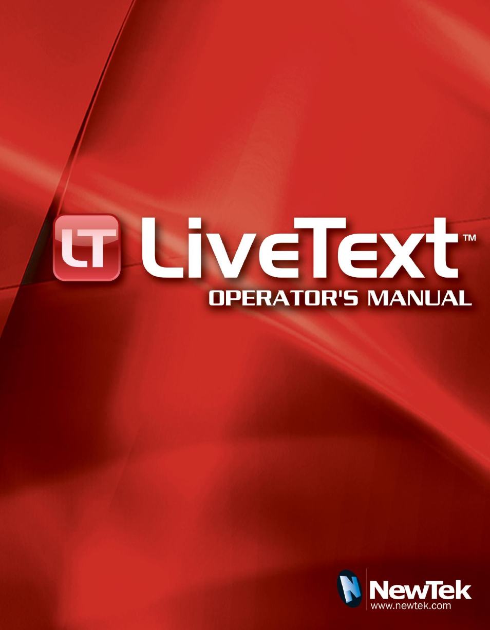 NewTek LiveText User Manual | 101 pages