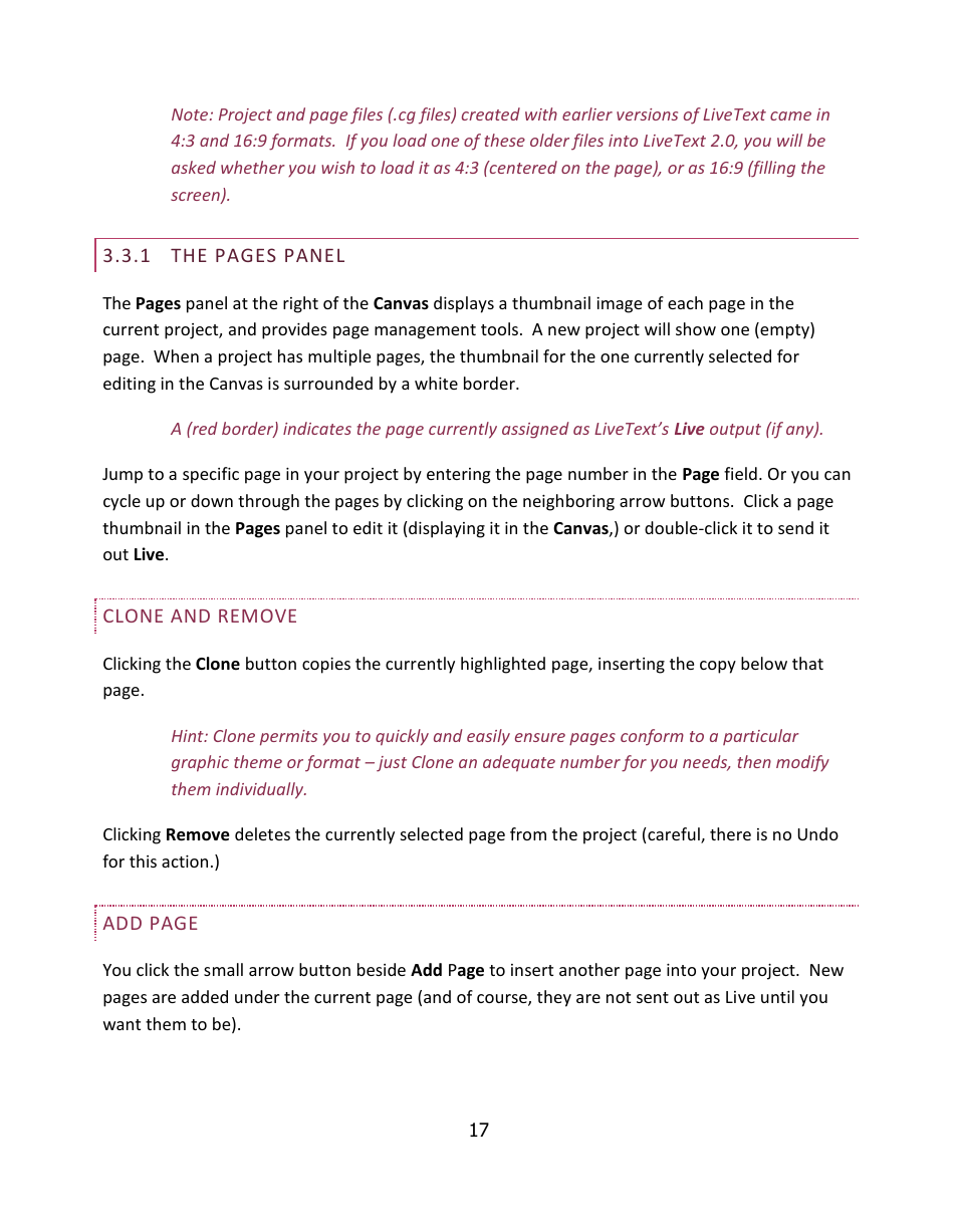 NewTek LiveText User Manual | Page 24 / 101