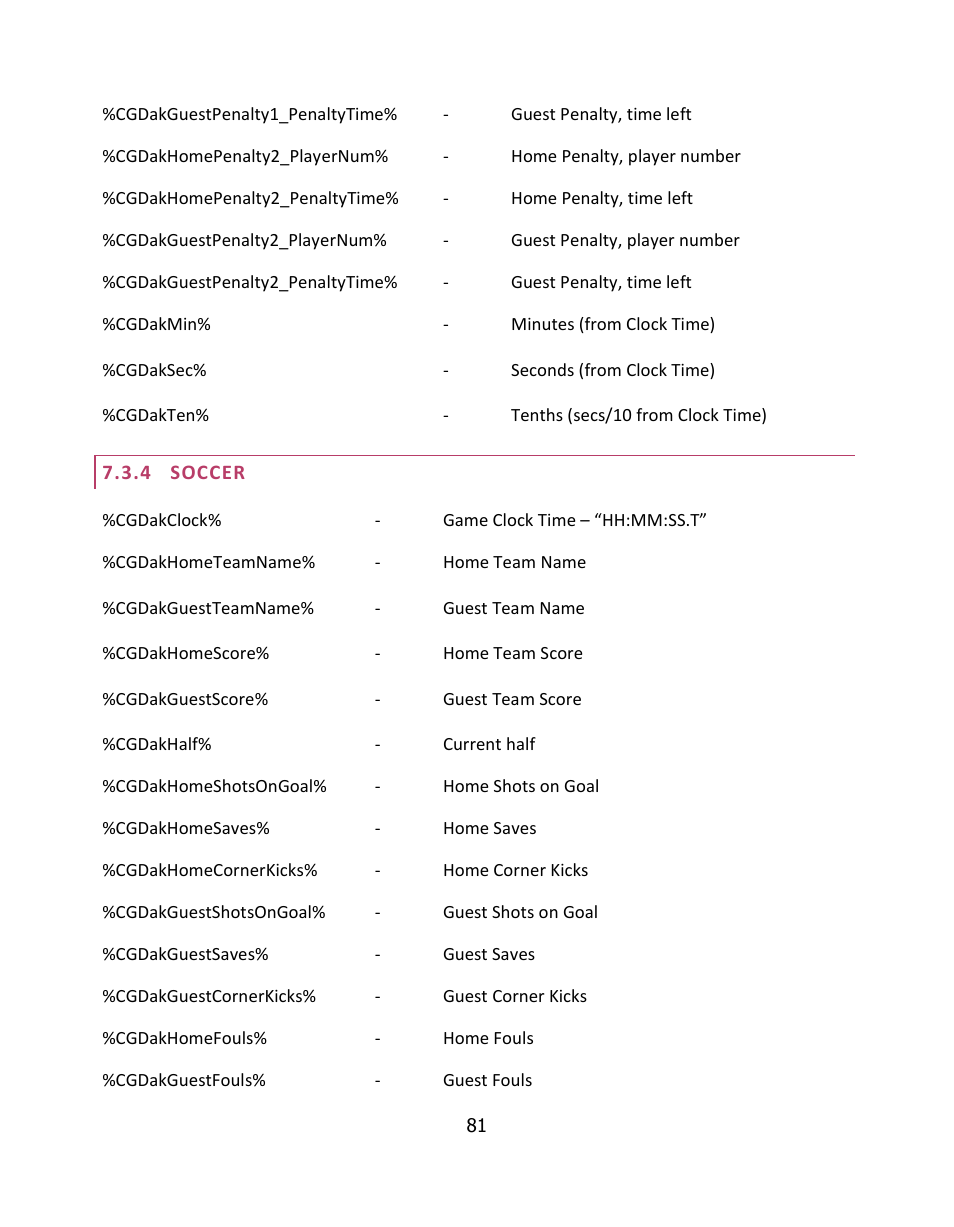 Soccer | NewTek LiveText User Manual | Page 88 / 101